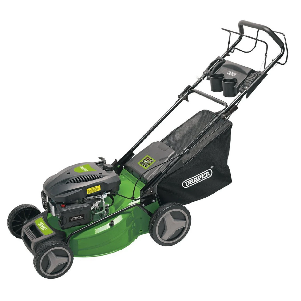 Draper Self-Propelled Petrol Lawn Mower With Mulching, 510mm, 173cc/4.4HP 1 Draper Self-Propelled Petrol Lawn Mower With Mulching, 510mm, 173cc/4.4HP
