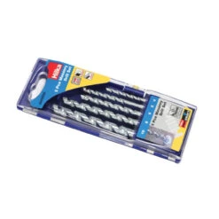 Hilka 5pc Masonry Drill Set 4mm 5mm 6mm 8mm & 10mm 49800005 In Storage Case
