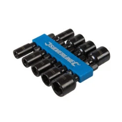 Silverline 9pc Magnetic Nut Driver Set For Use With Drill Or Impact Driver