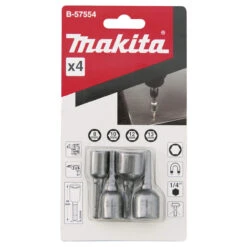 Makita 4pc Magnetic Nut Driver Set - 8/10/12/13mm