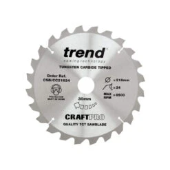 Trend CSB/CC21624 Craft Blade Cc 216mm X 24T X 30mm