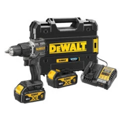 DeWalt 18V 100 Year Combi Drill 2 X 5Ah Batteries -Power Tool Store DCD100P2T 1 86445.1712407516