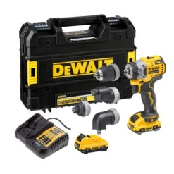 DeWALT DCD703L2T 12V XR BRUSHLESS 4x Multi-Head Drill Driver 2x 3.0Ah Battery Kit
