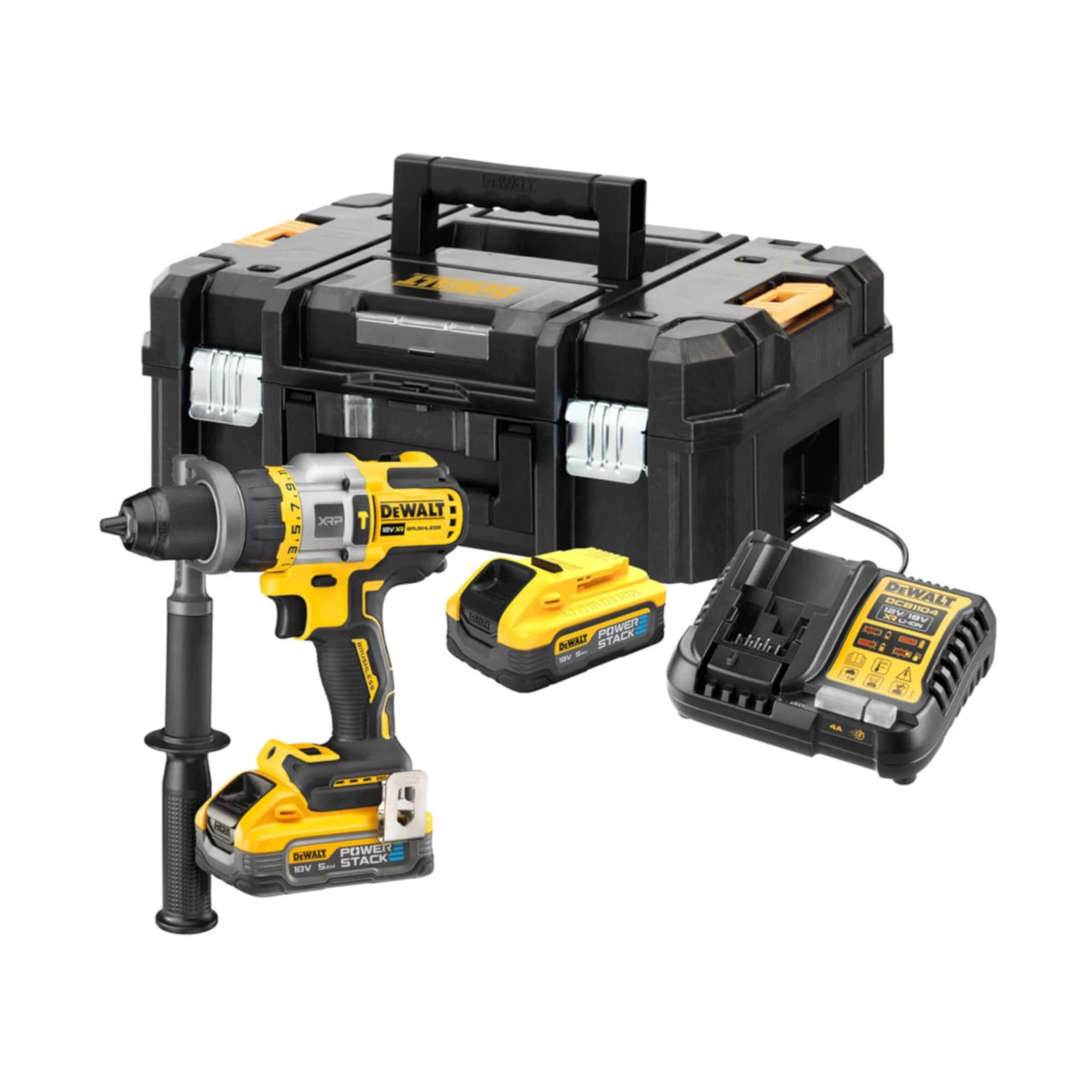DeWalt DCD999H2T-GB 18V XR Brushless Hammer Drill Driver 2 X 5.0Ah Powerstack Battery Kit 2 DeWalt DCD999H2T-GB 18V XR Brushless Hammer Drill Driver 2 X 5.0Ah Powerstack Battery Kit - Image 2