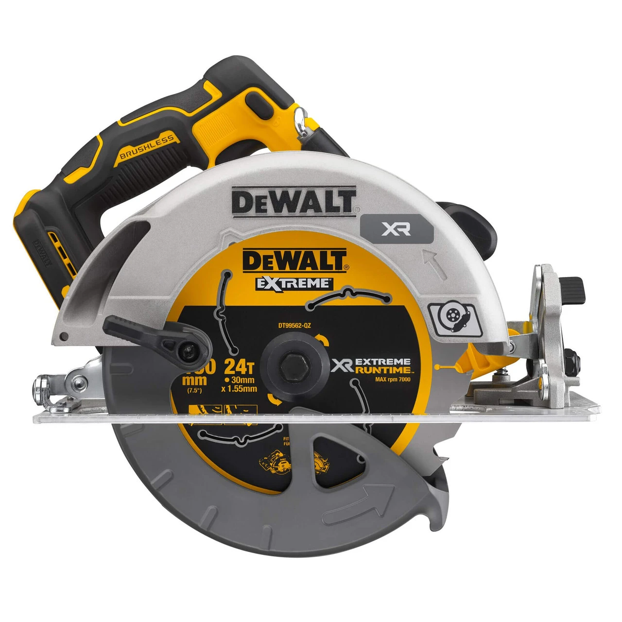 DeWalt DCS573H2T-GB 18V XR Brushless 190mm Circular Saw 2 X 5.0Ah Powerstack Battery Kit 2 DeWalt DCS573H2T-GB 18V XR Brushless 190mm Circular Saw 2 X 5.0Ah Powerstack Battery Kit - Image 2