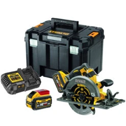 DeWALT DCS579X2 54V XR FLEXVOLT 190mm Circular Saw 2x 9Ah Battery Kit - Rail Compatible