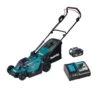 Makita DLM330RT 18V LXT BRUSHLESS Lawn Mower With 33cm Plastic Cutting Deck 1x 5.0Ah Battery Kit