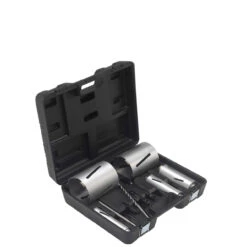 DURO 5pc Dry Diamond Core Drill Bit Kit With Adaptors + Case