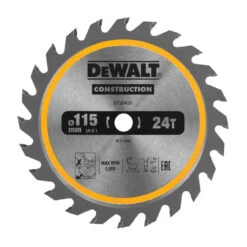 DewaltTCT Circular Saw Blade 115 X 9.5mm X 24T