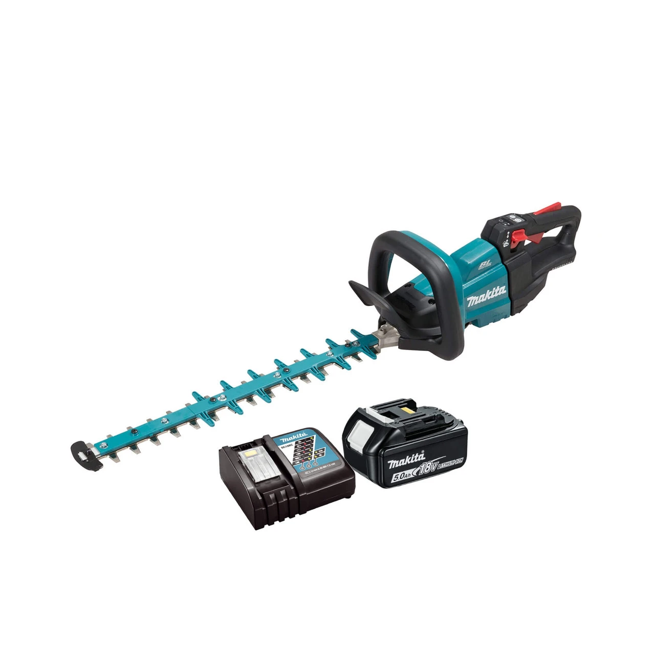 Makita DUH502RT 18V LXT BRUSHLESS 50cm Hedge Trimmer 1x 5.0Ah Battery Kit 1 Makita DUH502RT 18V LXT BRUSHLESS 50cm Hedge Trimmer 1x 5.0Ah Battery Kit
