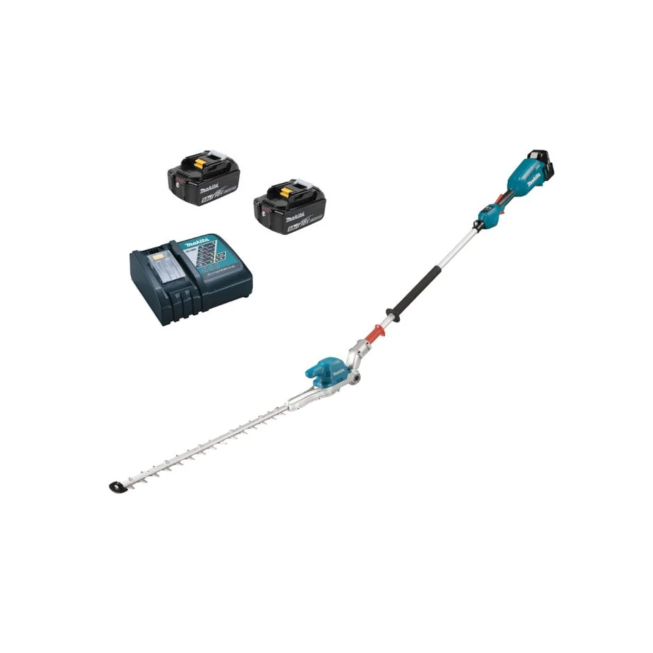 Makita DUN500WRTE 18V BRUSHLESS Pole Hedgetrimmer 2x 5Ah Battery Kit 2 Makita DUN500WRTE 18V BRUSHLESS Pole Hedgetrimmer 2x 5Ah Battery Kit - Image 2