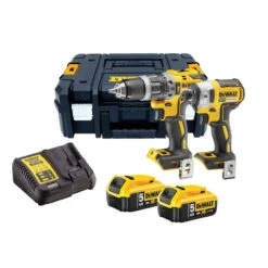 DeWALT DCK266P2T 18V XR BRUSHLESS Combi Drill & Impact Driver 2x 5.0Ah Battery Kit