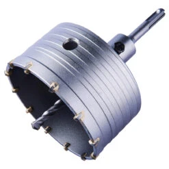 Amtech F1215 110mm TCT Core Drill Bit Hole Cutter - With SDS Shank Pilot Drill