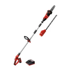 Einhell 18V Power X-Change High Reach Multi-Head Pole Hedge Trimmer Cutter 3Ah Kit