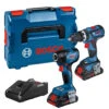 Bosch GSB18V-60C/GDR18V-210C 18V BRUSHLESS Combi Drill And Impact Driver Twin Pack 2x 4Ah Battery Kit