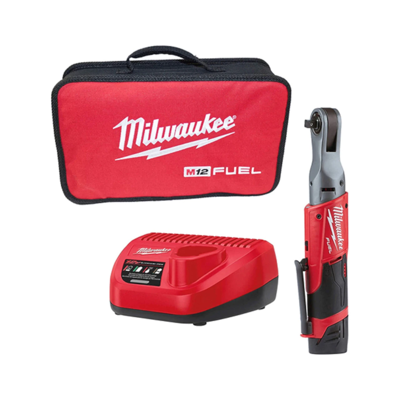 Milwaukee M12FHIR38-201B 12V FUEL 3/8" Impact Ratchet Wrench 1x 2Ah Battery Kit 1 Milwaukee M12FHIR38-201B 12V FUEL 3/8" Impact Ratchet Wrench 1x 2Ah Battery Kit