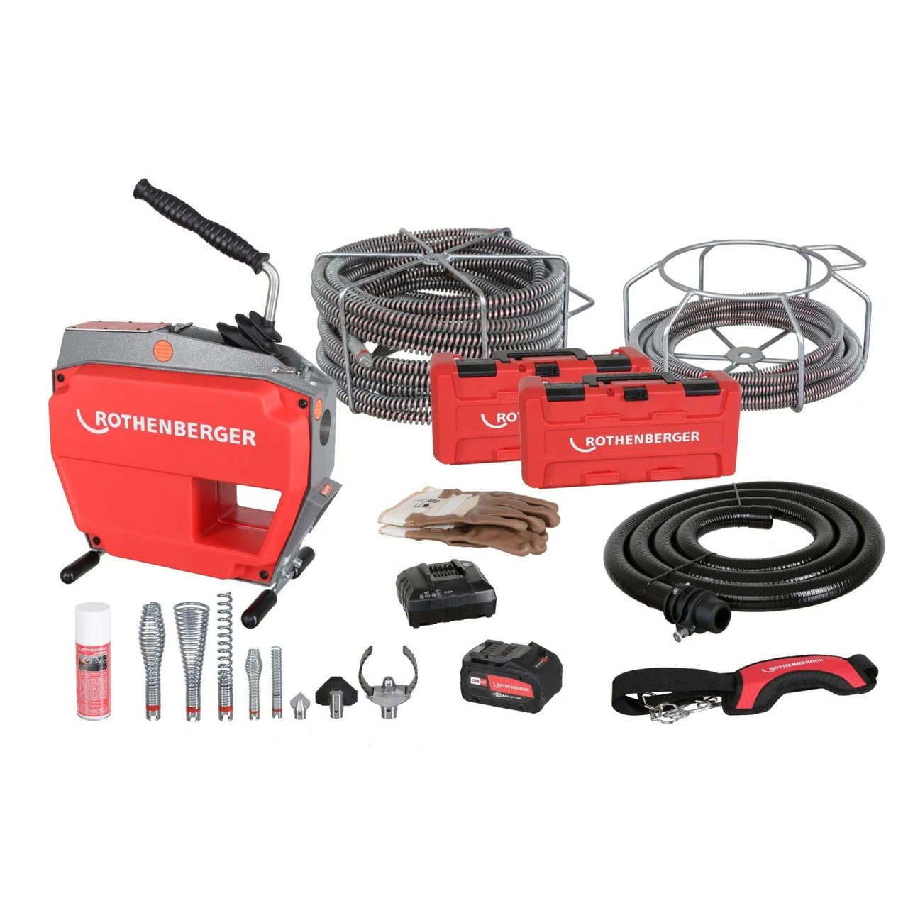 Rothenberger 18V R600 VarioClean Pipe Cleaner 8.0Ah Battery Kit 1 Rothenberger 18V R600 VarioClean Pipe Cleaner 8.0Ah Battery Kit