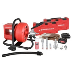 Rothenberger 18V RODRUM VarioClean Pipe Cleaner Full 8.0Ah Battery Kit