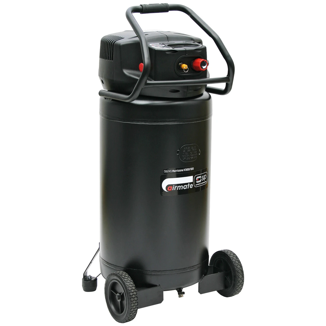 SIP 06245 Airmate Hurricane Vertical V300/100 100 Litre Air Compressor 2 SIP 06245 Airmate Hurricane Vertical V300/100 100 Litre Air Compressor - Image 2