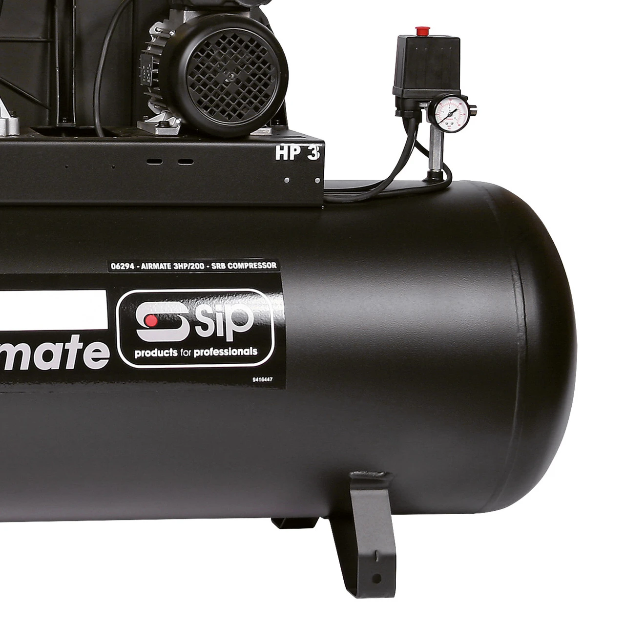 SIP Airmate 3HP/200-SRB Compressor 06294 2 SIP Airmate 3HP/200-SRB Compressor 06294 - Image 2
