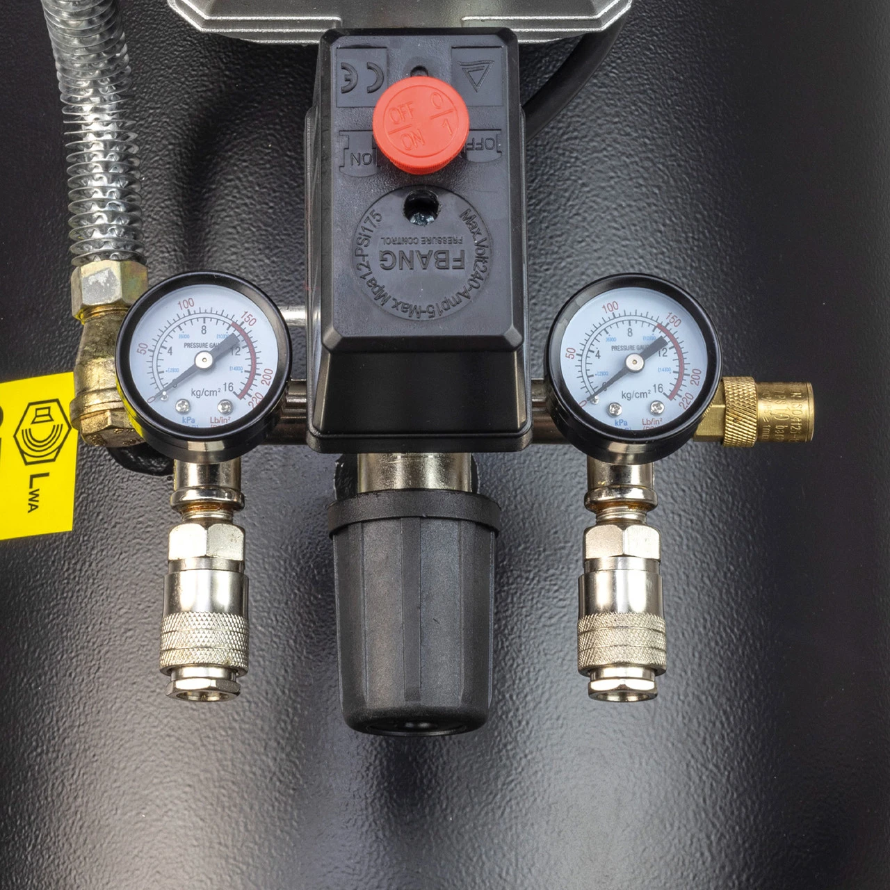 SIP DDVT 3HP 100ltr V-Twin Direct Drive Compressor 2 SIP DDVT 3HP 100ltr V-Twin Direct Drive Compressor - Image 2