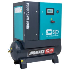 SIP VSDD 7.5kW 10bar 200ltr Rotary Screw Compressor (400v) -Power Tool Store SIP08261 1 86681.1718264158