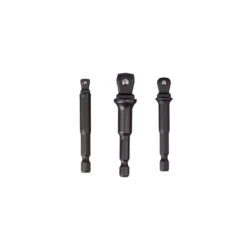Laser 3pc Socket Extension Set With Wobble Offset Function - 1/4" 3/8" 1/2" Drive -Power Tool Store TCN8149 1 12780.1716214152